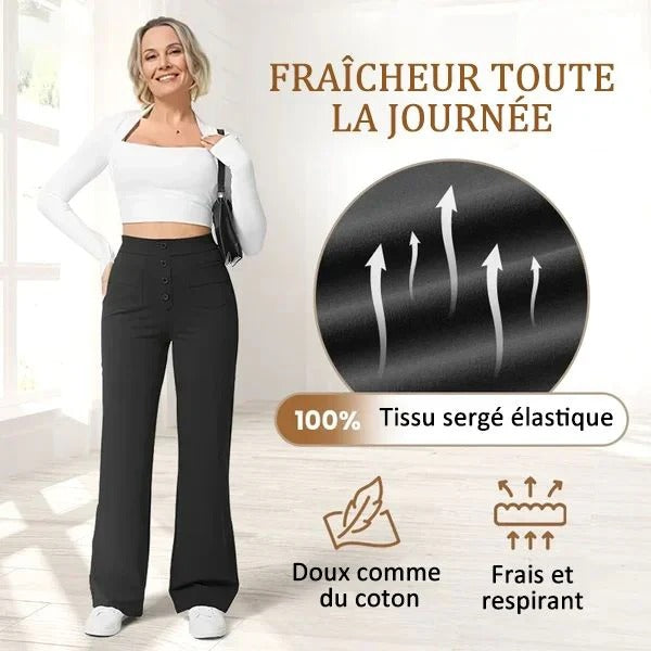 49% off High stretch - Ψηλόμεσο casual παντελόνι με ίσιο πόδι